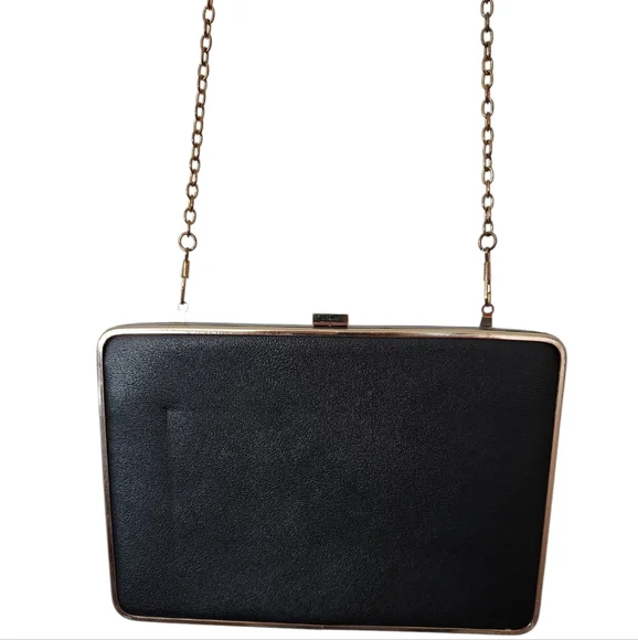Cara New York Black Geometric Textured Clutch Crossbody - Picture 4 of 7